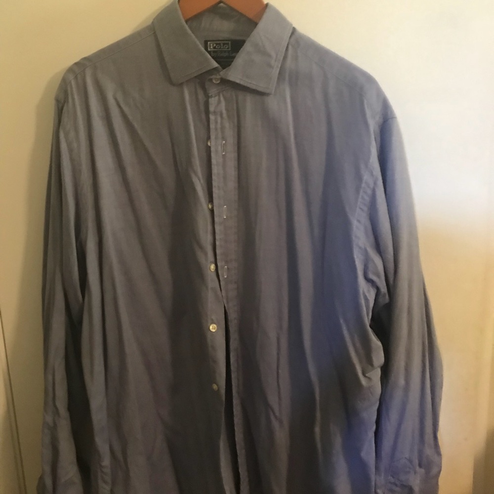 Gray Polo Ralph Lauren Dress Shirt
